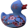 Bud Luxury Cherry Blossom Rubber Duck