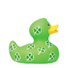 BUD Luxury Clover Patch Rubber Duck