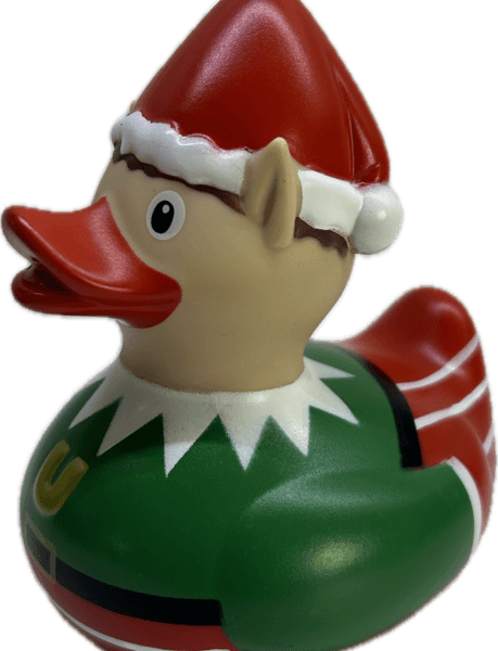 Bud Deluxe Christmas Elf Rubber Duck