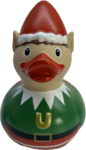 Bud Deluxe Christmas Elf Rubber Duck