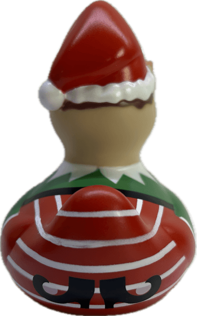 Bud Deluxe Christmas Elf Rubber Duck