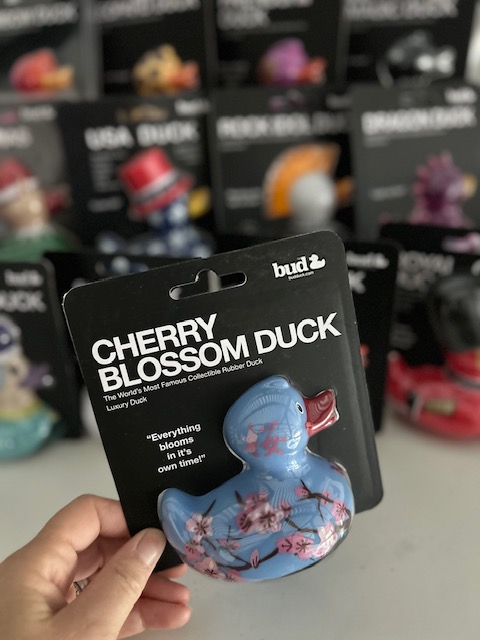 Bud Luxury Cherry Blossom Rubber Duck