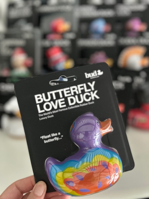 BUD Luxury Butterfly Love Rubber Duck