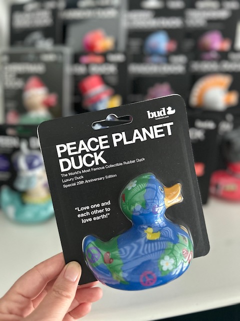 BUD Luxury Peace Planet Rubber Duck