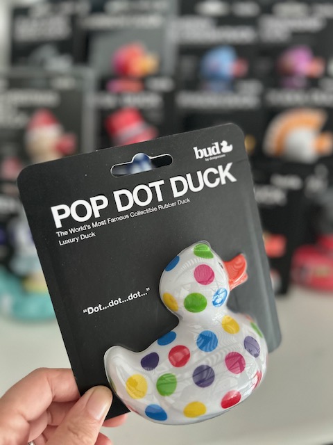 BUD Luxury Pop Dot Rubber Duck
