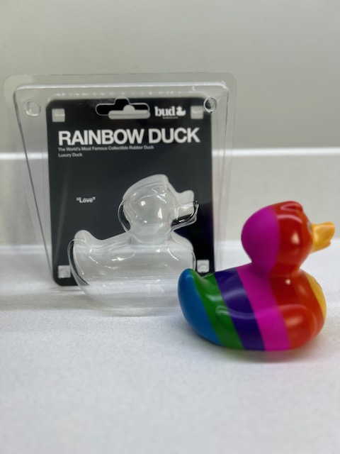 BUD Luxury Rainbow Rubber Duck