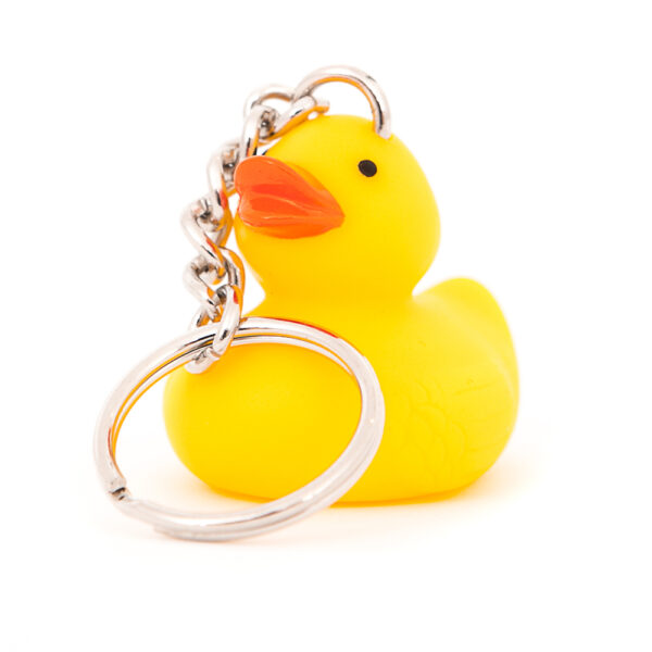 Yellow 6cm Mini Keyring Rubber Duck