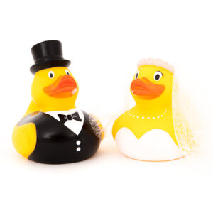 Bride and Groom Wedding Rubber Duck Set