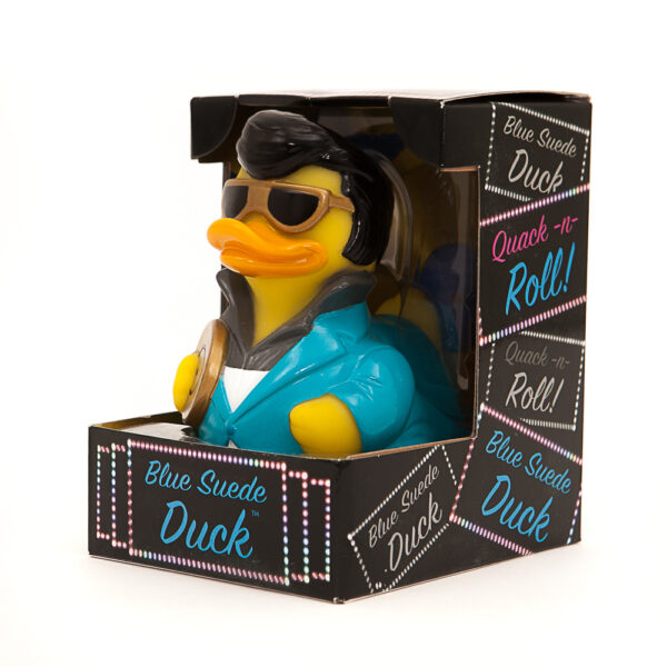 CelebriDucks Blue Suede Duck Rubber Duck