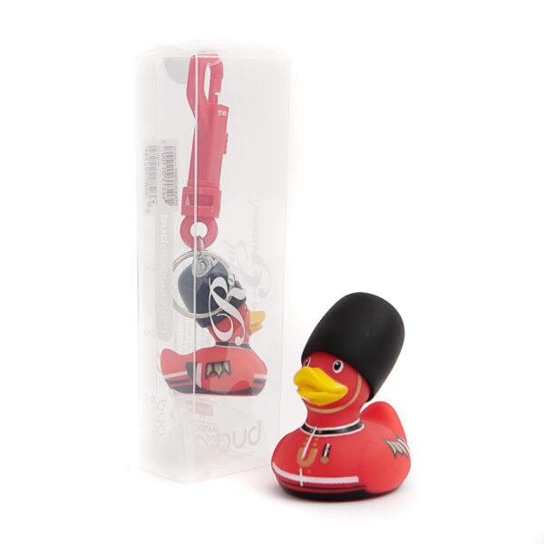 BUD Mini Deluxe Royal Guard Rubber Duck Keyring (Discontinued)