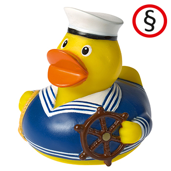 Blue Sailor Rubber Duck