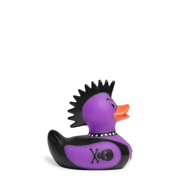 BUD Mini Deluxe Punk Rocker Rubber Duck