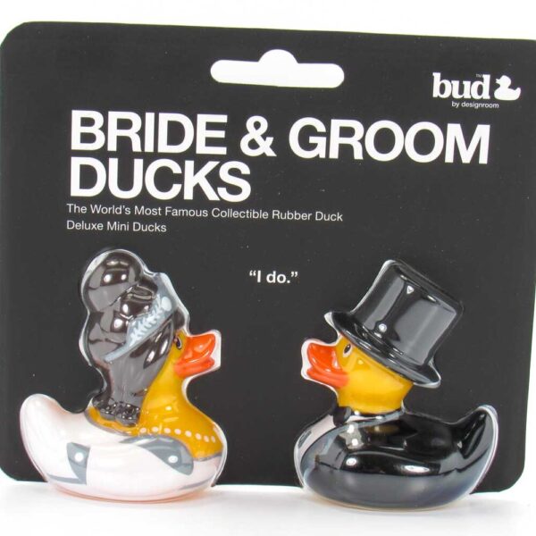 BUD Mini Deluxe Groom and Groom Rubber Duck Set