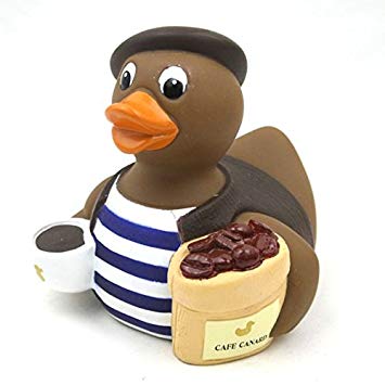 CelebriDucks Cafe Canard Rubber Duck