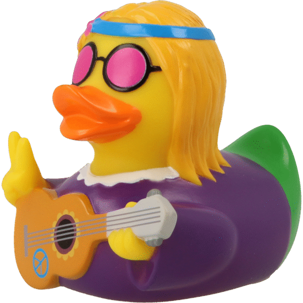 Hippie Female Rubber Duck