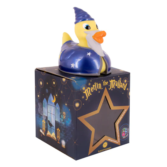 Glow in the Duck Merlin the Mallard Duck Rubber Duck