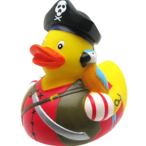 Pirate with Parrot Rubber Duck
