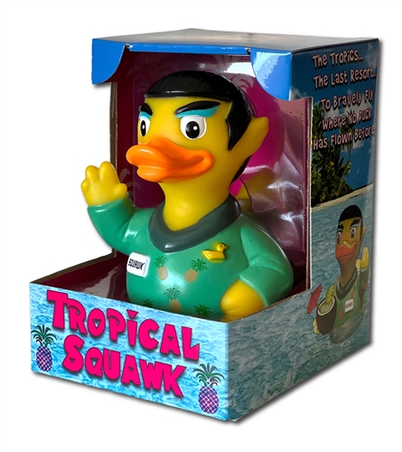 CelebriDucks Tropical Squawk Rubber Duck