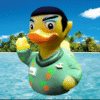 CelebriDucks Tropical Squawk Rubber Duck