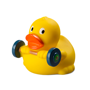 Weightlifter Rubber Duck