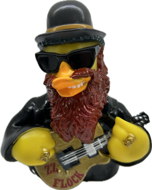 CelebriDucks ZZ Flock Rubber Duck