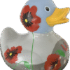 BUD Luxury Poppies Rubber Duck
