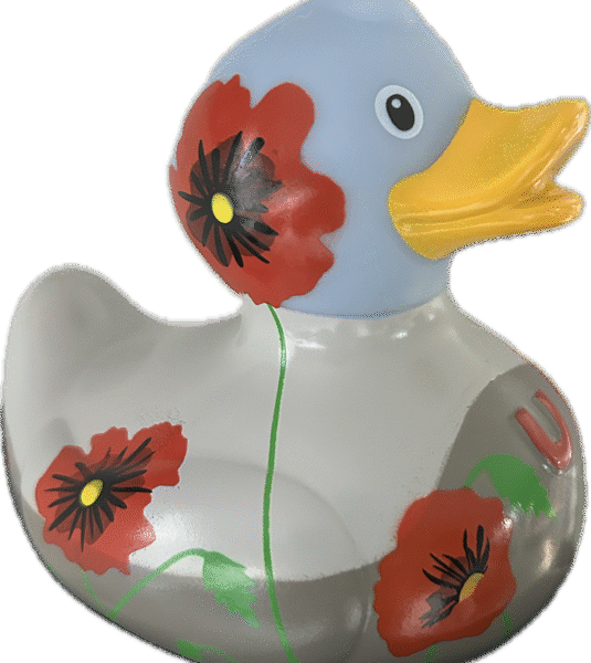 BUD Luxury Poppies Rubber Duck