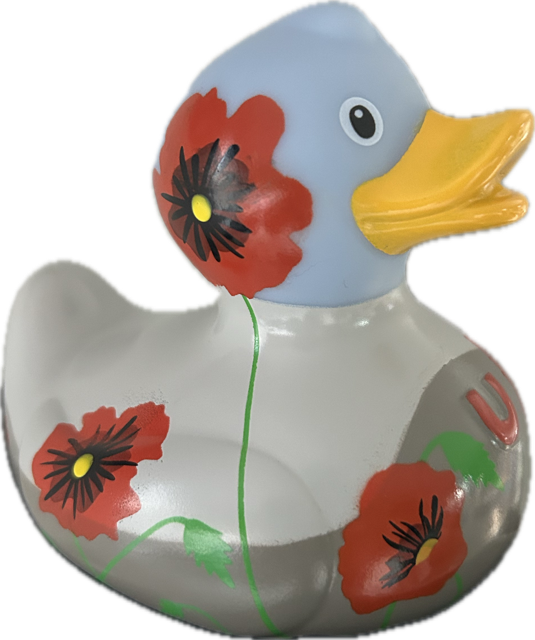 BUD Luxury Poppies Rubber Duck