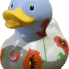 BUD Luxury Poppies Rubber Duck