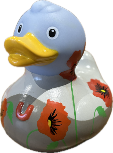BUD Luxury Poppies Rubber Duck