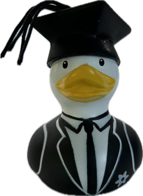 BUD Mini Deluxe Graduate Rubber Duck