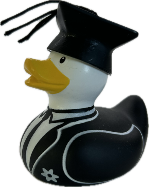 BUD Mini Deluxe Graduate Rubber Duck