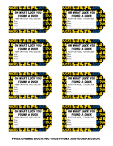 Free Cruise Ducking Tags backup.justducks.co.uk