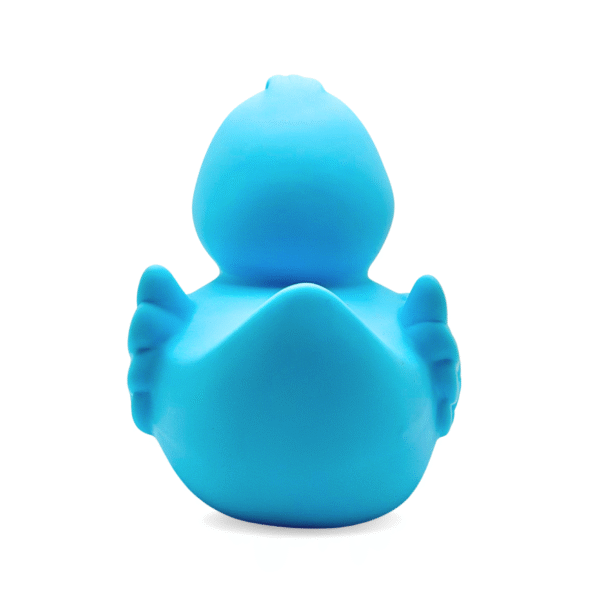 Luxury Squeaky Upswept Wing Rubber Duck 8CM – Blue